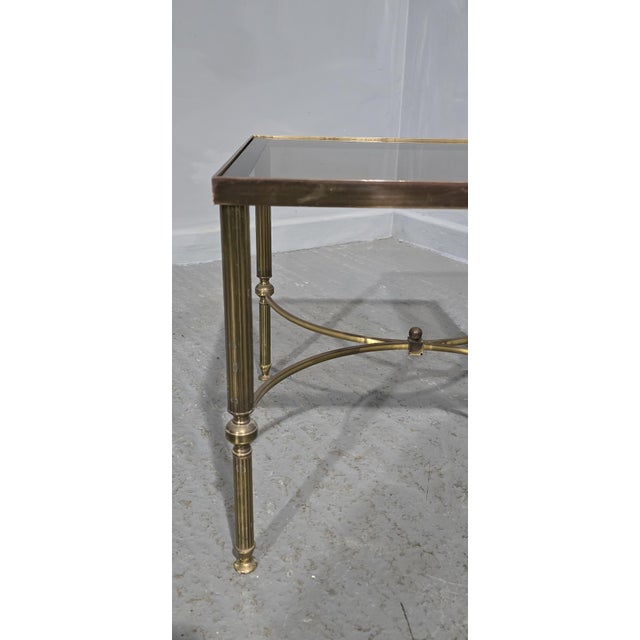 Hollywood Regency French Brass Lamp Tables from Maison Jansen, 1920s, Set of 2 For Sale - Image 3 of 11