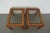 Brown 1980s Vintage Drexel Heritage Accolade Collection Glass-Top End Tables (Set of 2) For Sale - Image 8 of 12