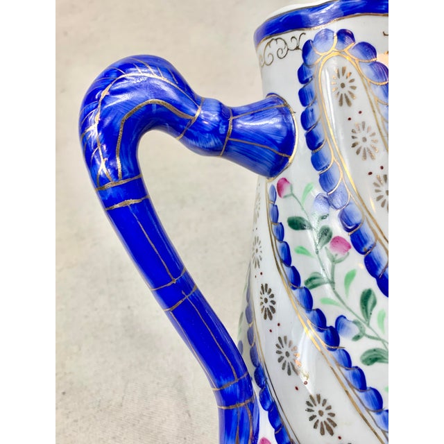 Vintage Small Floral Pitcher For Sale - Image 9 of 11