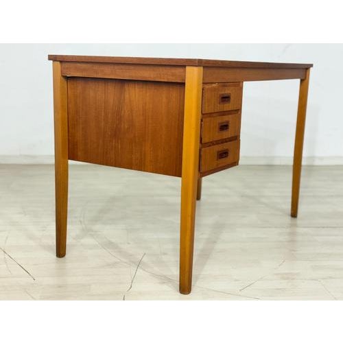 Vintage Danish Desk in Teak For Sale - Image 6 of 14