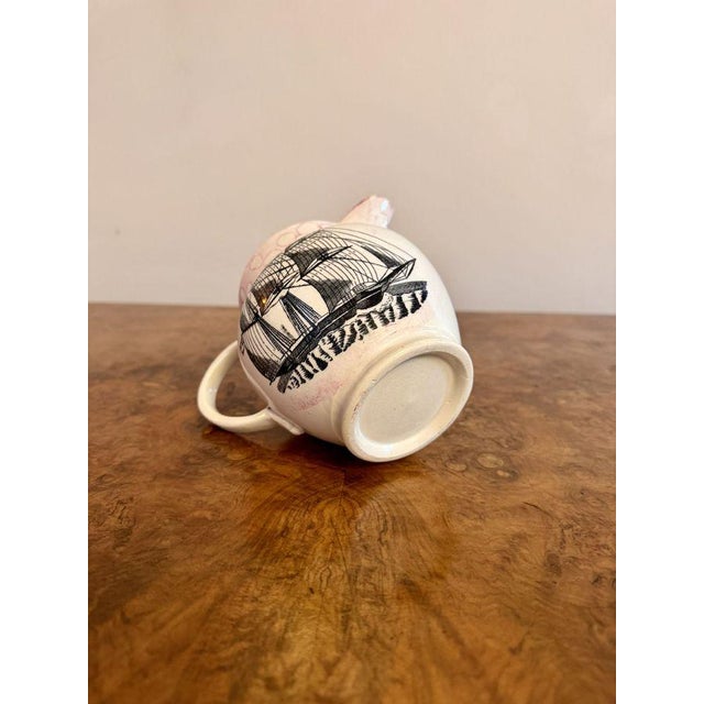 Antique Victorian Sunderland Lustre Jug, 1860 For Sale - Image 3 of 5