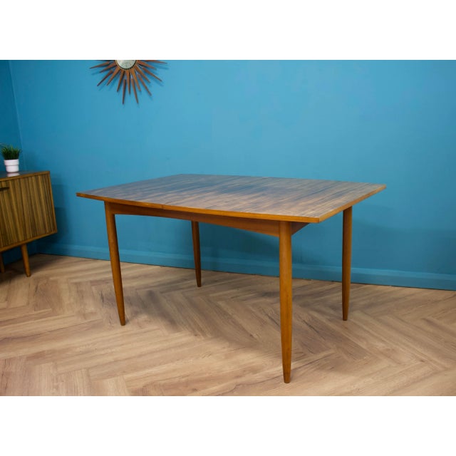 Wood Mid-Century Walnut Dining Table, 1960s For Sale - Image 7 of 8