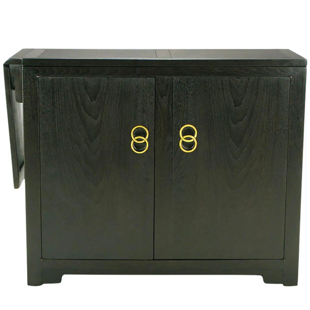 Michael Taylor for Baker Custom Bar With Built-In Refrigerator For Sale