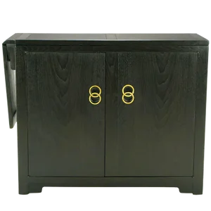 Michael Taylor for Baker Custom Bar With Built-In Refrigerator