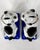Pair of Porcelain Pug Dog Figurines on Cobalt Blue Bases, Late 19th Century For Sale - Image 9 of 18