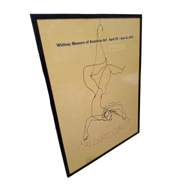Mid-Century Modern Vintage 1972 Original Whitney Museum Calder Poster For Sale - Image 3 of 4