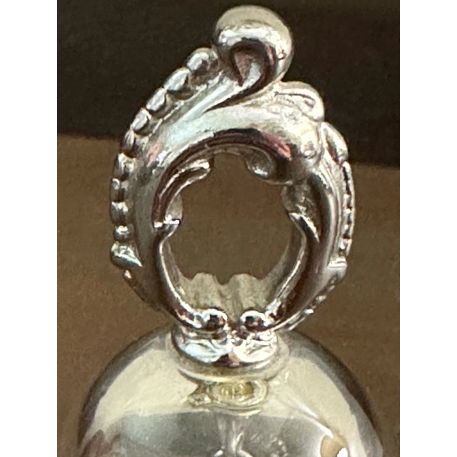 Late 20th Century Vintage Glass February Amethyst Birthstone Bell Made For Sale - Image 5 of 8