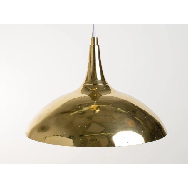 Contemporary Paavo Tynell Style Brass Pendants - a Pair For Sale - Image 3 of 6