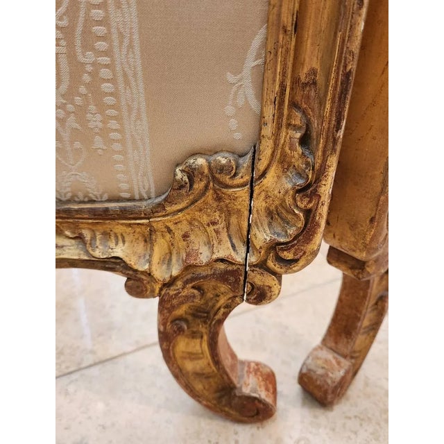 A French Louis XV-style Folding Paravent Screen For Sale - Image 4 of 5