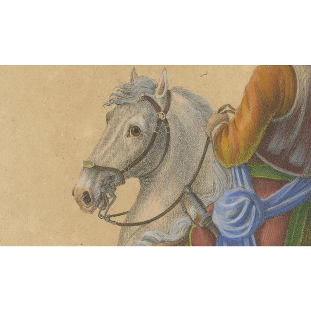 Paper Carl Joseph Brodtmann, Andalusian Horse, 1816, Lithograph For Sale - Image 7 of 9