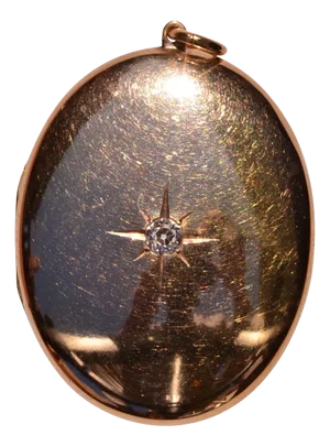 The Montpellier: Outstanding Large Size Victorian Locket with Old Mind Cut Diamond