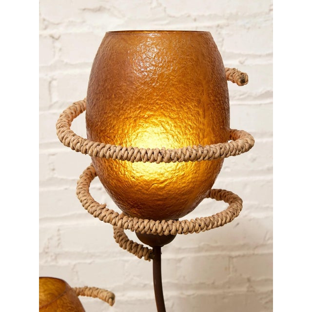 Mid 20th Century Vintage Atomic Mid-Century Two-Light Floor Lamp For Sale - Image 5 of 6