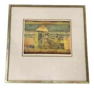 After Paul Klee "Wunderbare Landung" (Acostage Miraculeux) Pochoir C.1964