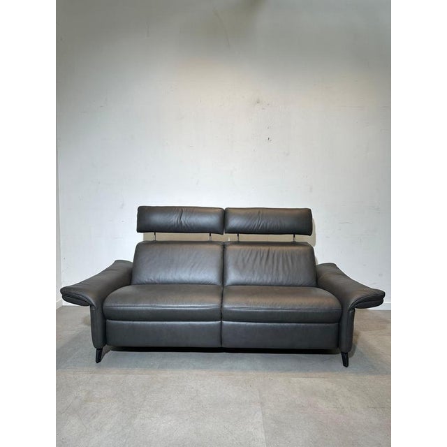 Gold Leather Sofas from Himolla, Set of 2 For Sale - Image 8 of 11