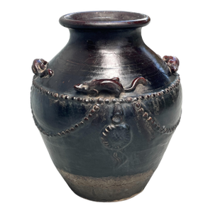 Chinese Song Dynasty Cizhou Black and Brown Glazed Stoneware Grain Jar