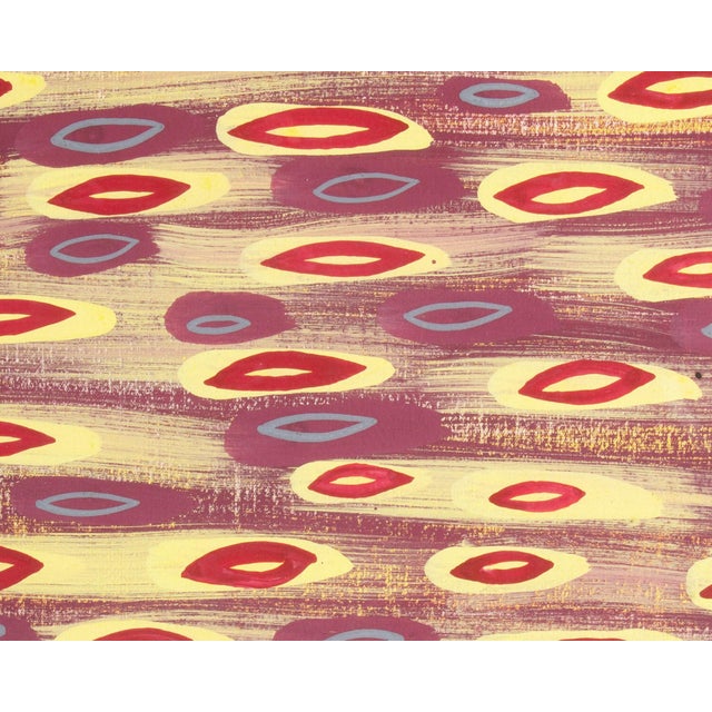 Abstract Gouache Painting by Walter Stomps For Sale - Image 4 of 7