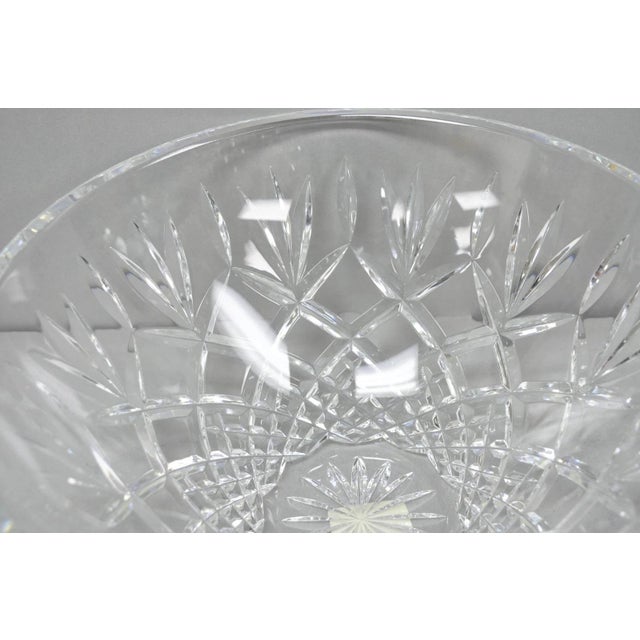 Waterford Late 20th Century Waterford Cut Crystal Lead Glass 10" Centerpiece "Gallagher" Bowl For Sale - Image 4 of 11