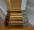 Metal 1970s Chapman Manufacturing Vintage Leather and Brass Table Lamps & Lamp Shade - a Pair For Sale - Image 7 of 13