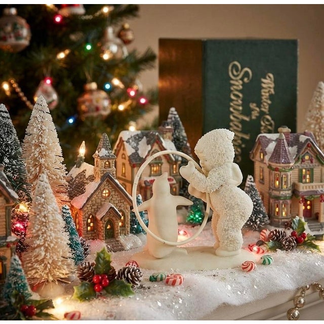 Department 56 Snowbabies “I’ll Teach You a Trick” Figurine 1993-1996 Original Box & Packing For Sale - Image 12 of 12