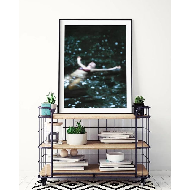 Paper Female Figurative Art Print, Impressionist Woman Swimming Photography Print, Large 30 X 40" Wall Art, "Nightswimming" For Sale - Image 7 of 8