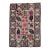 Vintage American Hand-Hooked Area Rug, Wool & Cotton, Block Pattern, 1900s For Sale