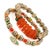 African Evil Eye Charm Joyful Colorful & Gold Beaded Bracelet For Sale - Image 3 of 6