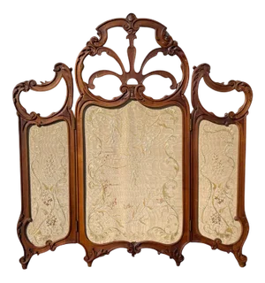 Louis XV Style Walnut Screen