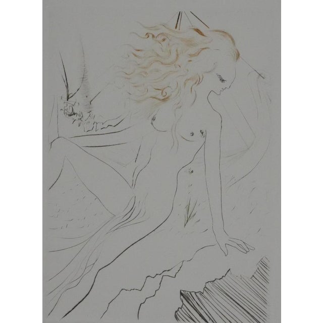Salvador dali (1904-1989) decameron: the bride of the king of garbe, 1972 original color engraving (rigal workshop) signed...