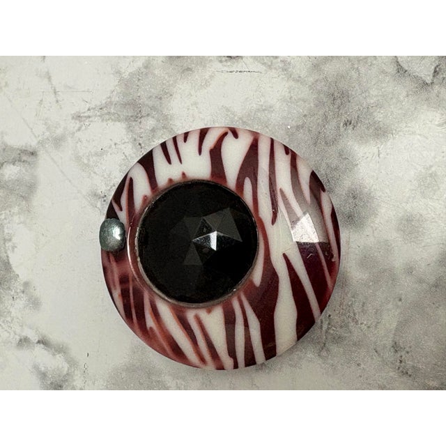 Vintage set of five Midcentury pieces of jewelry upcycled to magnets. Beautiful accents for the fridge, chandelier or...