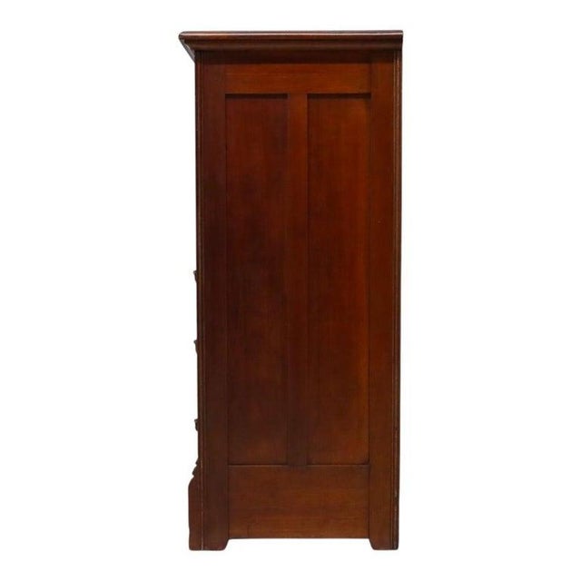 Eastlake Aesthetic Walnut & Burl Gentleman’s Chest C1890 For Sale - Image 11 of 14