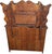Early 20th Century Early 20th Century Child's Miniature American Tiger Oak Buffet With Mirror For Sale - Image 5 of 7