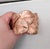 1982 rose goldtone textured double leaves wide slip on cuff braclet. Marked "NAPIER" on the inside edge of the bracelet...