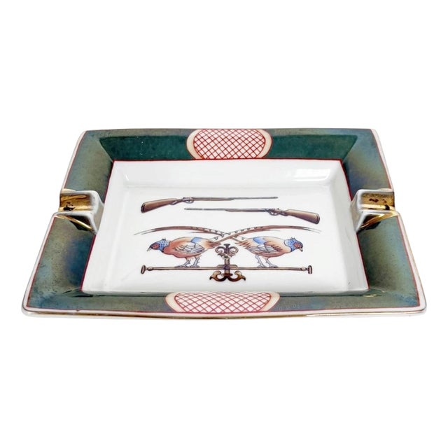 Ceramic Ashtray in the style of Hermès, France, 1970s For Sale