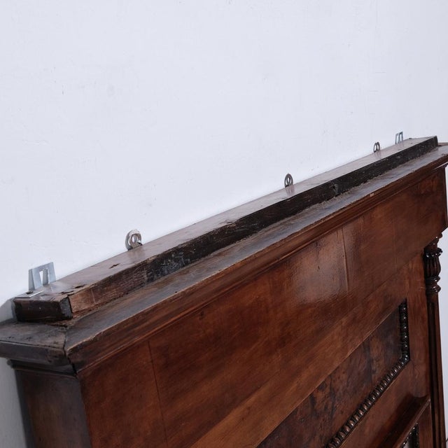 Antique Walnut Fireplace Mirror, 1800s For Sale - Image 16 of 18