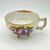 White Pair of Kasuga Footed Iridescent Gilded Teacups (Handles, Fruit Design, Lusterware) Vintage For Sale - Image 8 of 16