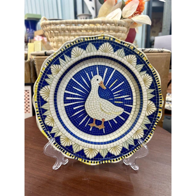 Baroque-Style Vintage Ceramic Plate-Set of 2 For Sale In Los Angeles - Image 6 of 6