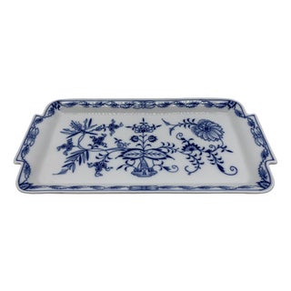 Sword Mark Onion Pattern from 1st Choice Serving Plate Tableware Cake Plate from Meissen, 1934 For Sale