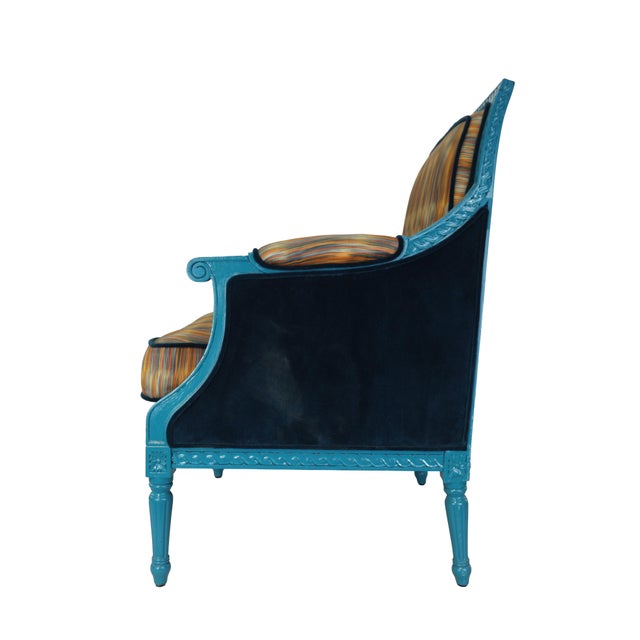 Vintage Louis XVI Carved Wooden Armchair For Sale In New York - Image 6 of 11
