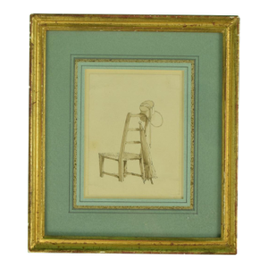 Late 18th Century Paull Sandby, r.a. Ink & Wash on Paper of a Chair