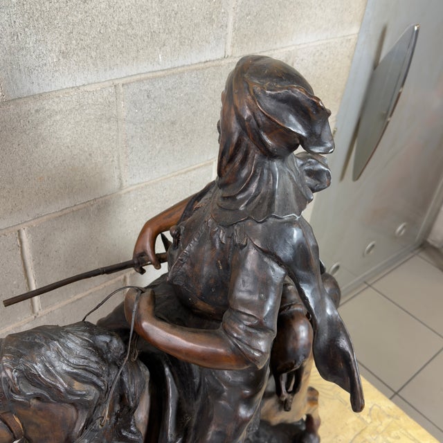 De Martino, Large Sculpture of Hunter on Horseback, 20th Century, Bronze For Sale - Image 13 of 18