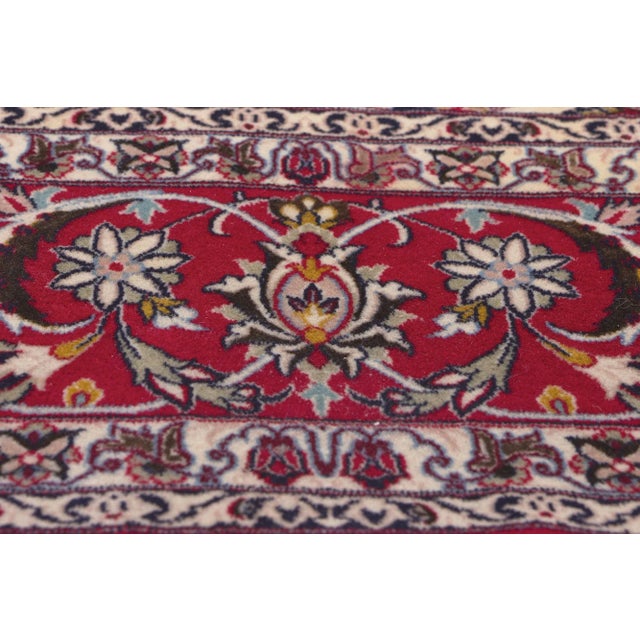 Late 20th Century Vintage Persian Isfahan Rug - 06'09 X 10'00 For Sale - Image 5 of 9