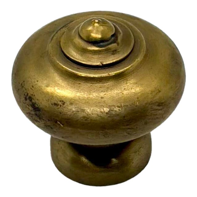 Henredon Brass Knob Aged Brass Finish. For Sale