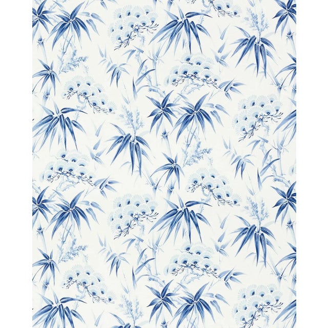 Contemporary Schumacher Arita Floral Wallpaper in Porcelain For Sale - Image 3 of 3