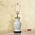 Vintage Ivory Speckled Ceramic Ginger Jar Style Table Lamp With Cream Shade & Wood Base For Sale - Image 12 of 18
