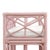 2020s Feguson Pink Rattan Linen Cushioned Bench For Sale - Image 5 of 7