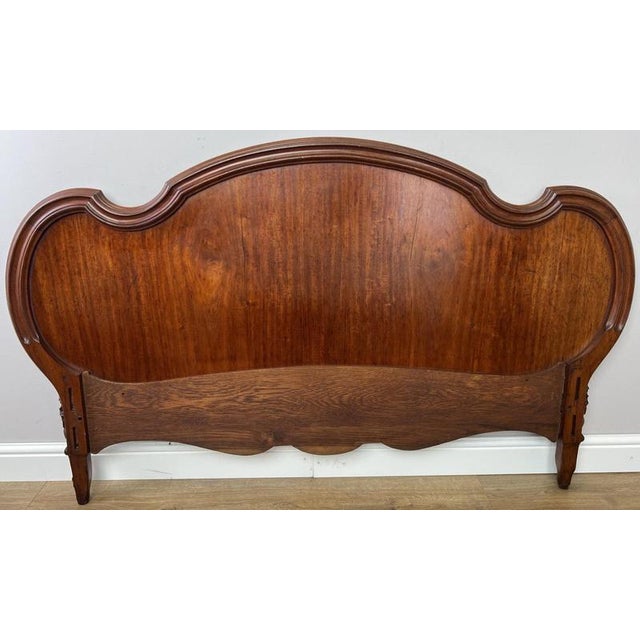 Antique French Walnut Double Bed Footboard For Sale - Image 3 of 9