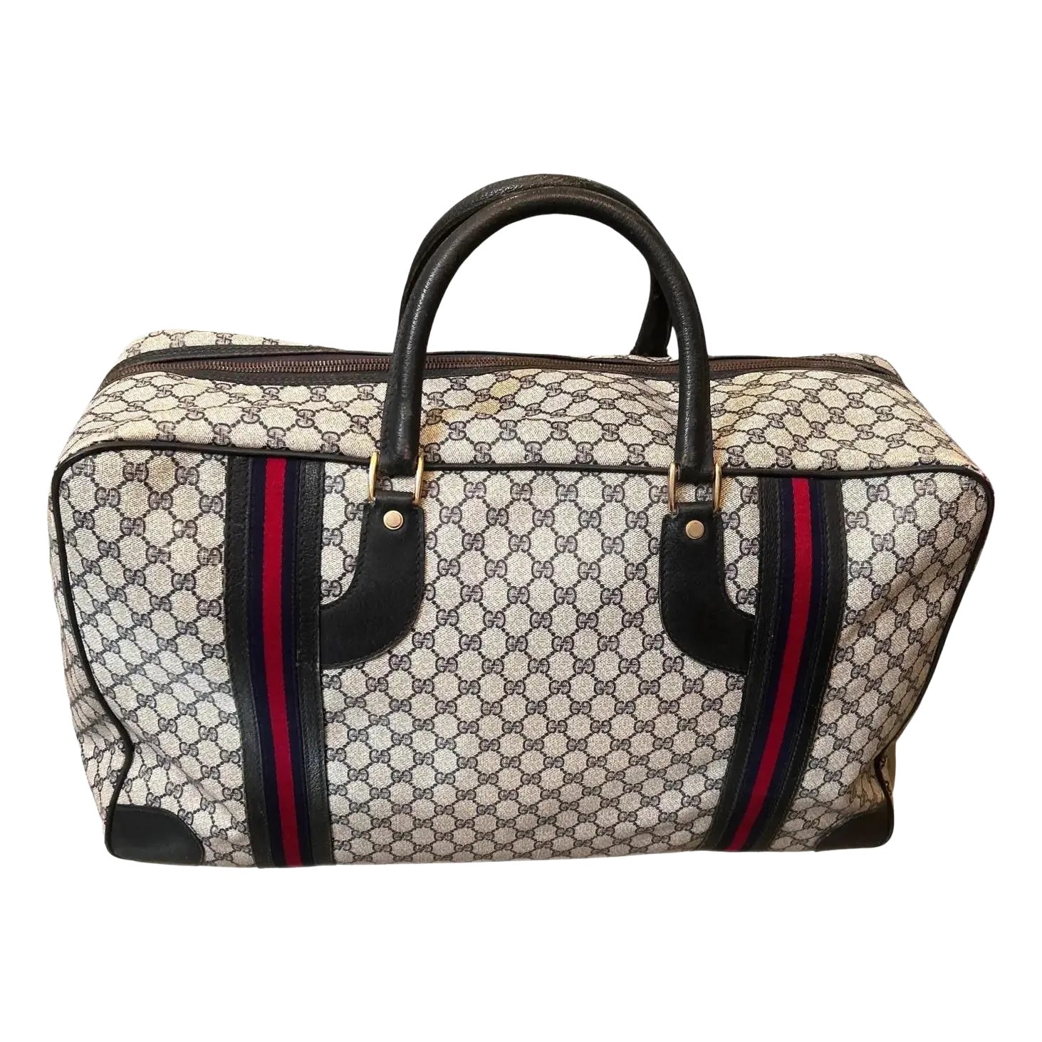 Vintage Gucci Canvas Nautical Bag Collection Circa 1980s Gucci Monogram Canvas Logo Clutch Bag – FRUIT Vintage main image 3