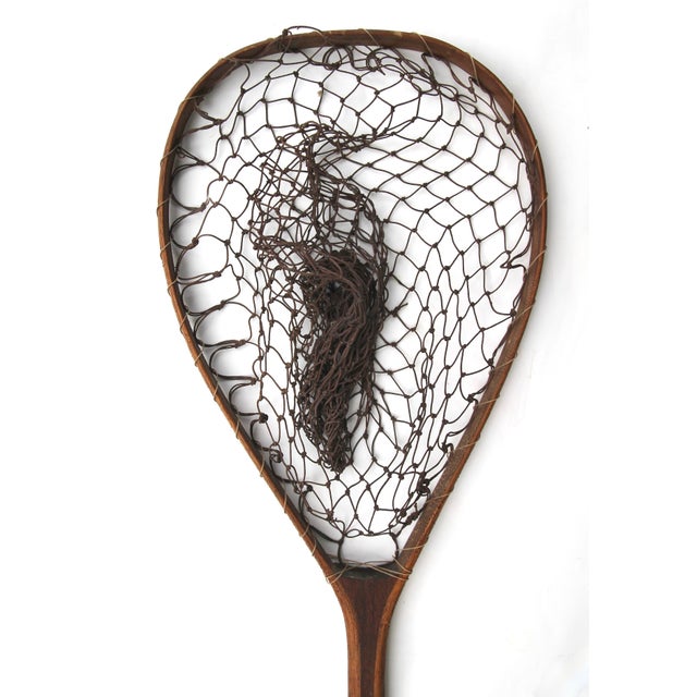 Early Wood Fly Fishing Hand Net Chairish