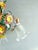 1970s Vintage European Floral Tole Chandelier with Frosted Glass Tulip Shades, 1970s For Sale - Image 5 of 13