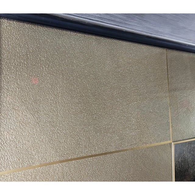 "Academia Two" by Badini — Framed Mixed-Media Abstract, Late 20th Century For Sale - Image 9 of 13